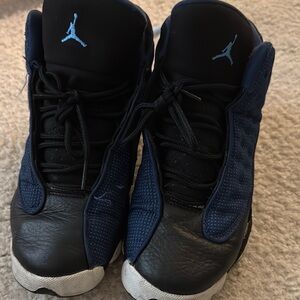 Air Jordan Retro Sneakers - Black and Blue
